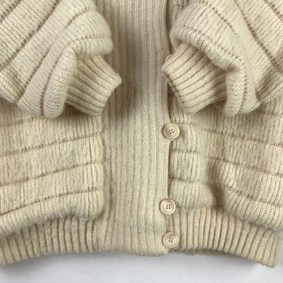 Hilda Ltd Womens Sweater Ivory Wool Knit Iceland L - Picture 3 of 5
